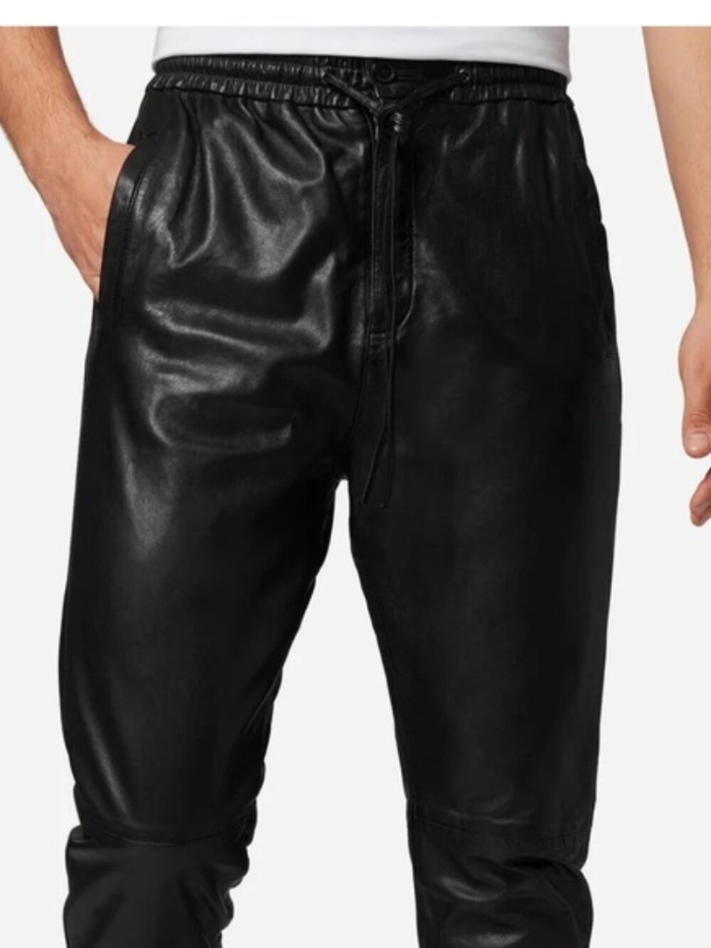Inland Leather Jogger Pants